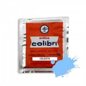COLIBRI ANILINA CELESTE x 20gr